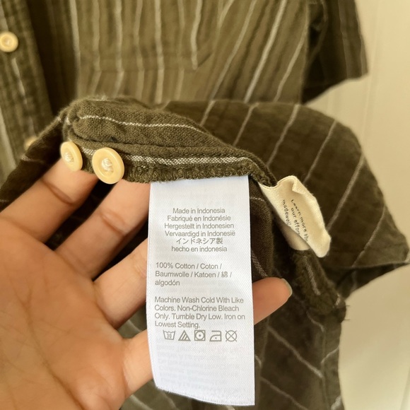 Madewell Lightspun Short-Sleeve Flap-Pocket Shirt in Stripe - Picture 7 of 10